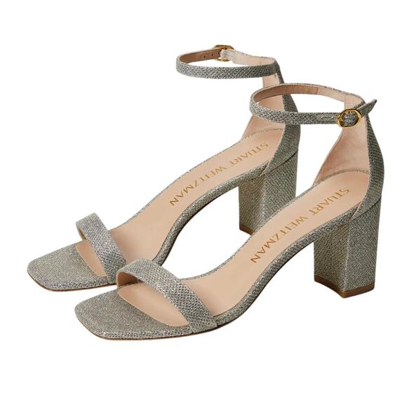 Stuart Weitzman Women Nudistcurve 75 Block Sandal US 5.5 B EU 36 Multicolor NWOB - Picture 1 of 13